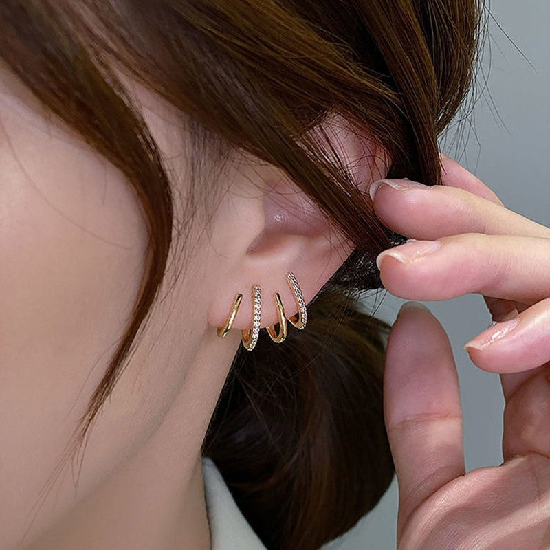 Brincos de Moda Quatro Garras Senhoras Diamante