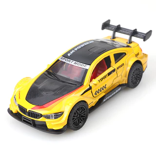 Pista Carro Esportivo Carro Esportivo 1: 36 Modelo de Carro de Liga Ornamentos Modelo de Corrida Boy Mini Racing Carro Elástico Carro Elástico Pode Correr