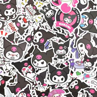 50 Folhas Adesivos Sanrio Adesivos Kuromi Canela Cão Canela Melodia Pacha Dog Cartoon Adesivos do Manual