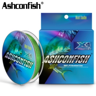 Ashconfish 4 Cordões 300M Sem Tingimento Linha De Pesca Trançada Não Desbotada PE Super Forte Água Salgada Doce