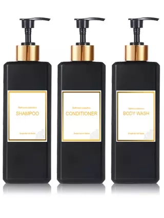 Conjunto de 3 peças Freesia Square Bottle+Small Gold Label