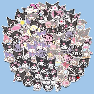 100 Pçs Bonito Kuromi Adesivos Diy Computador Washi Scrapbooking Estudante Papelaria Artes Artesanato