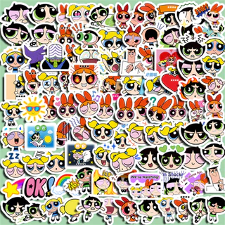 100 Pçs Bonito As Meninas Superpoderosas Adesivos Diy Computador Washi Scrapbooking Estudante Papelaria Artes Artesanato