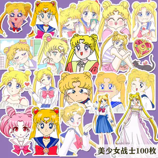 100 Pçs Bonito Marinheiro Lua Adesivos Diy Computador Washi Scrapbooking Estudante Papelaria Artes Artesanato