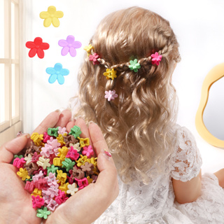 10Pcs/Lot Matte Mini Kawaii Clipes De Garra De Cabelo Preto Acessórios Para Meninas