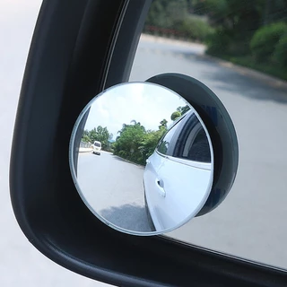 2 pçs espelho retrovisor do carro infinito pequeno espelho redondo 360 graus invertendo espelho de ponto cego