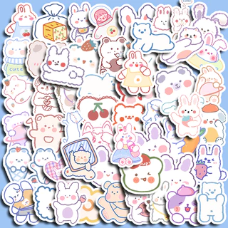 90 Pçs Linha Bonito Ursos Adesivos Diy Computador Washi Scrapbooking Estudante Papelaria Artes Artesanato