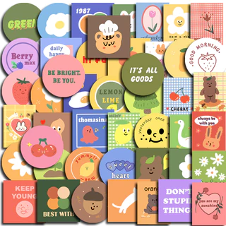 60 Pçs Ins Adesivos Diy Computador Washi Scrapbooking Estudante Papelaria Artes Artesanato