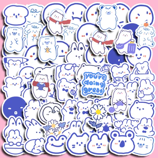 100 Pçs Bonito PepsiCo Urso Azul Adesivos Diy Computador Washi Scrapbooking Estudante Papelaria Artes Artesanato