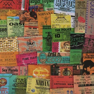 42 Pçs Retro Rock Band Bilhetes Adesivos Diy Computador Washi Scrapbooking Estudante Papelaria Artes Artesanato