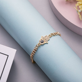 1 Peça Moda Moda Moda Simples Pulseira de Palma para Senhoras Design Sentimento Inovador Pulseira de Palma de Olhos Azuis Pulseira Diária para Senhoras Vestir Jóias
