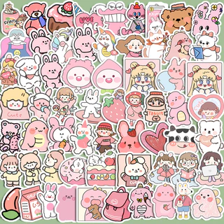 90 Pçs Bobo Leite Geada Urso Adesivos Diy Computador Washi Scrapbooking Estudante Papelaria Artes Artesanato