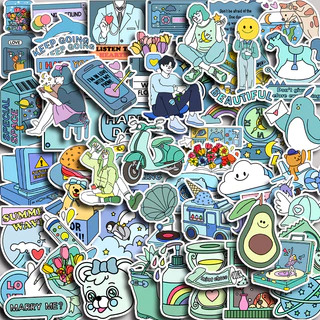 72 Pçs Ins Adesivos Diy Computador Washi Scrapbooking Estudante Papelaria Artes Artesanato
