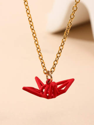 1 Item Colar de Pingente de Pássaro Único Fashionable Pendant Ladies Ajustável Adequado para o Uso Diário Casual All-Match