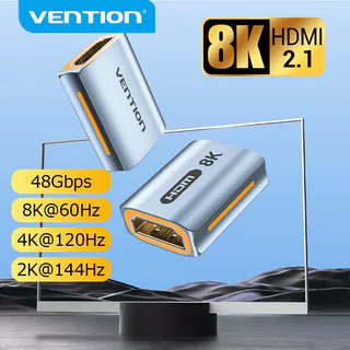 Vention 8K HDMI Extensor 4K Fêmea Para Conector 8K60Hz 2.1 Acoplador Adaptador De Extensão PS4 HDTV Roku Stick PC