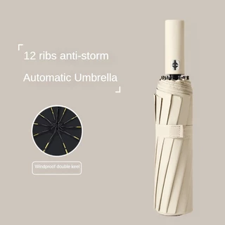 Fique Protegido Em Qualquer Clima Com Este Guarda-Chuva Totalmente Automático De 24 Ossos-Várias Cores Disponíveis !