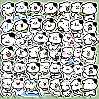 40 Pçs Feliz Cão Adesivos Diy Computador Washi Scrapbooking Estudante Papelaria Artes Artesanato