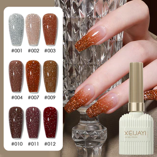 1pc 15ml Mailard Diamonds Gel Unha Polonês Com O Glitter Holográfico Diamond Collection Perfeito Para Iniciantes !
