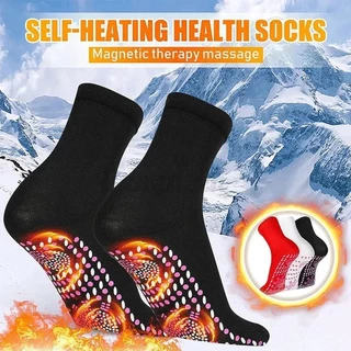 2Pcs Meias Unisexo De Inverno Auto-Aquecimento Quente De Saúde Alívio Da Dor Terapia Anti-Frio Para O Exterior Térmicas Magnéticas Homens/Mulheres