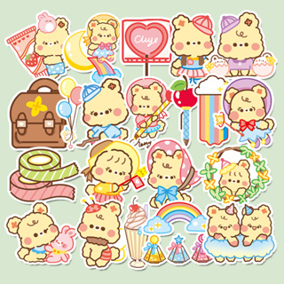 444pcs Autocolantes Fofinhos De Urso De Arco-Íris Soft Bear Stickers Diy Computer Washi Scrapbooking Papelaria Estudantil Artesanato