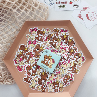 444pcs Autocolantes Fofinhos De Urso De Coroa Diy Computer Washi De Raspagem Artesanato De Papelaria Para Estudantes