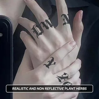 Adesivo de tatuagem temporário simulado, à prova d'água, não reflexivo, de longa duração