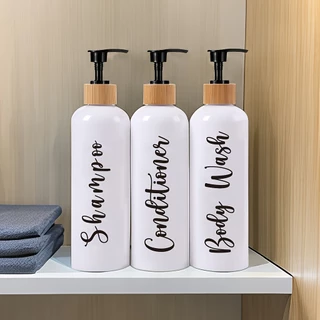 3 pçs conjunto de 3 peças 500ml banheiro Sub-engarrafamento Shampoo chuveiro Gel condicionador Sub-engarrafamento com bo