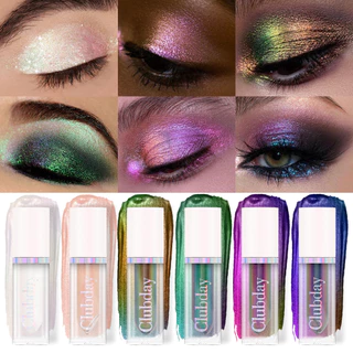 Maquiagem Monocromática Sombra Polarizada Flash Eye Shadow Camaleão Palco Face Highlight Brightening
