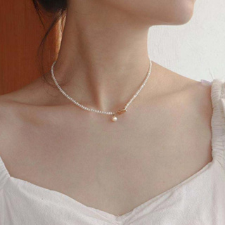 1pc Mini Colar de Pérolas Ultra-Finas Estilo Moda Simples