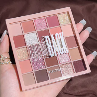 Paleta de sombras com 25 cores, aveia, leite, chá, Glitter, lantejoulas peroladas, suave, laranja, marrom, sombra barata