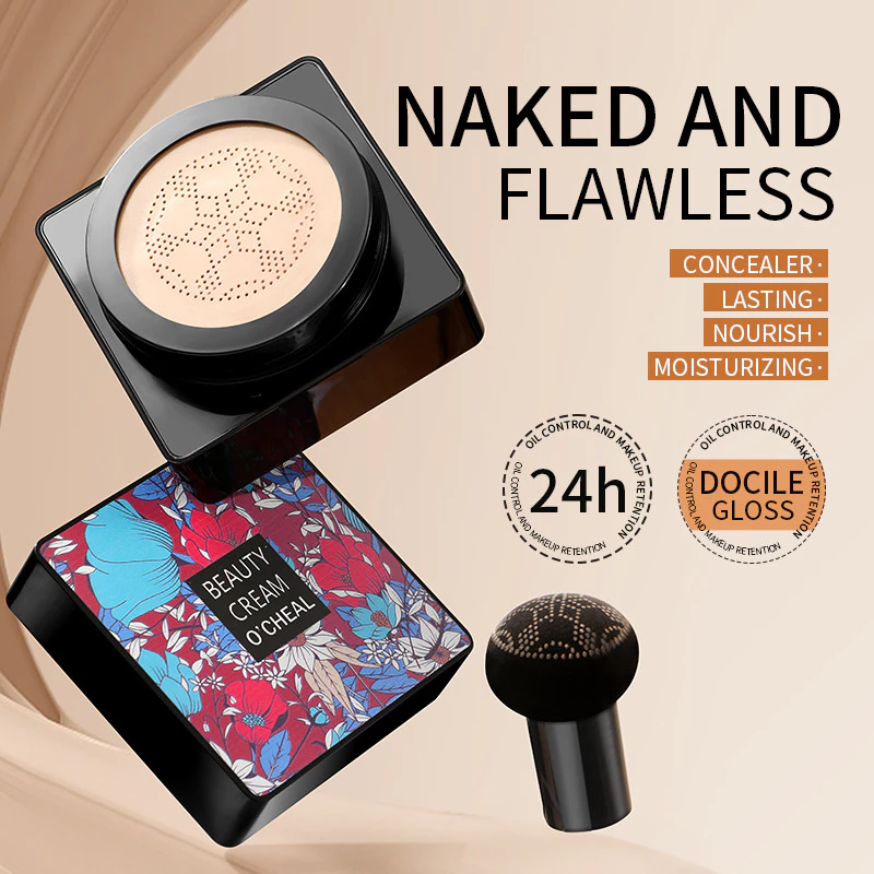 Nude maquiagem corretivo cogumelo cabeça almofada BB creme hidratante isolamento hidratante base líquida creme de isolam