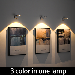 Luzes De LED Sensor De Movimento Luz Nocturna Sem Fio TYPE-C USB Recarregável 3 Cores Cozinha Quarto Mural Corredor De Exposição Interior Decoração Sala De Iluminação De Cabeceira Lâmpada De Parede