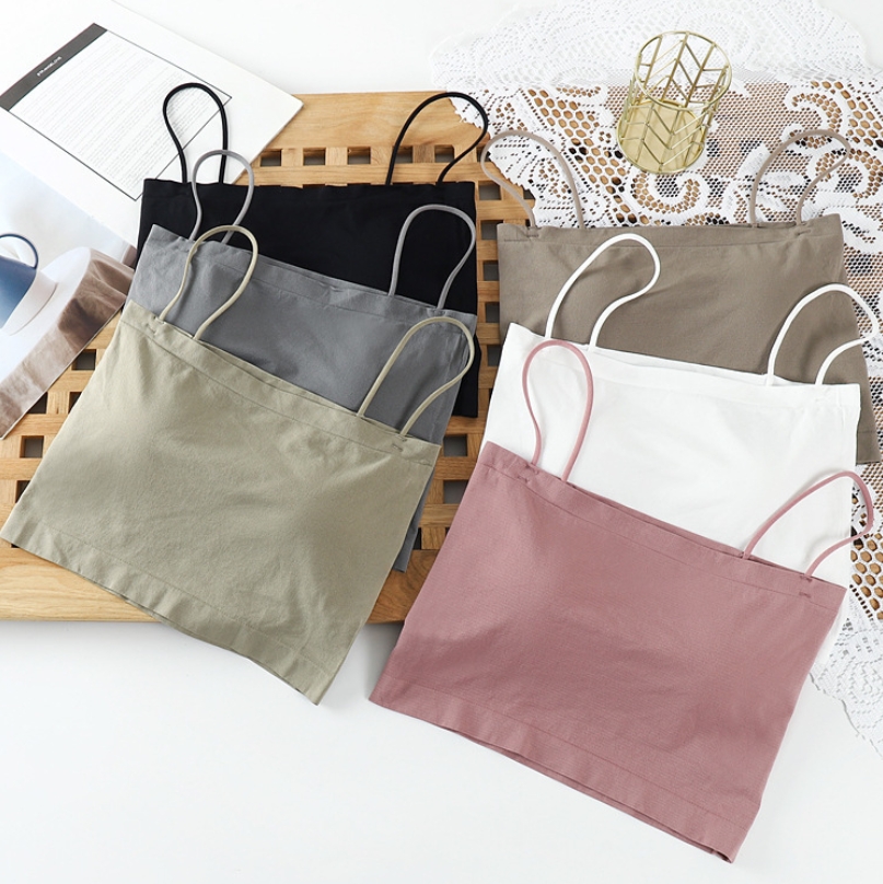 Novo Estilo Lindo Peito De Envoltório Costas Sem Anel De Aço Colete De Senhora Com Pescoço Em V