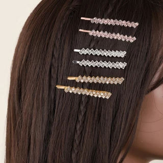 Influenciador Europeu Americano Transfronteiriço Moda Européia Rhinestone Clip de Moda Clip de Moda Clip de Moda Clip de Garra Clip de Corrente Clip de Cabeleireiro de Noiva Clip Lateral