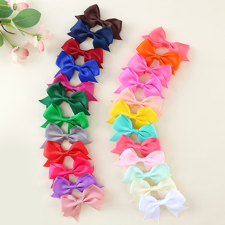 24Pcs/Set Clipes De Cabelo De Cor Sólida Faixas Laterais Coloridas Grampos Para Crianças