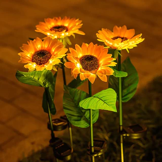 Luz Solar De Girassol Para Pátio Externo , Jardim , Decorativa Gramado
