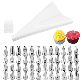 26, 50 peças para assar bolo creme ferramenta decoração saco espremendo conjunto de decoração