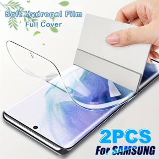 [2 Pcs] Filme Hydrogel De Cobertura Total Para Samsung Galaxy S21 S22 S23 Plus Ultra Protetor De Tela , HD , Anti-Riscos Impressão Digital