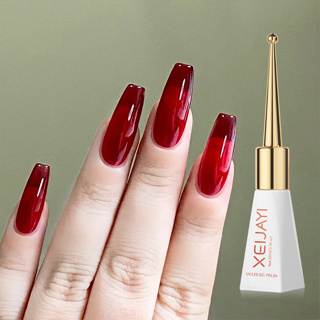 1pc 10ml Gel De Esmalte De Unha Puro Vermelho Nu Cor-De-Rosa Marrom Embebido Em Uv Led Lamp Para Mulheres