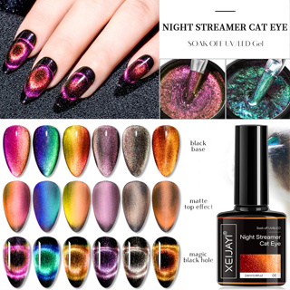1Pc 8Ml Streamer Noturno Gel De Unhas Para Manicures Semi Permanente Embeber Verniz Uv Desenho De Arte Outono Inverno Presente Popular Mulheres