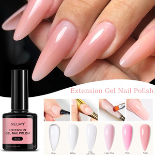 1pc 8ml Gel Acrílico Para Extensão De Unhas Branco Transparente Poli UV Arte Cristal Dicas De Manicure