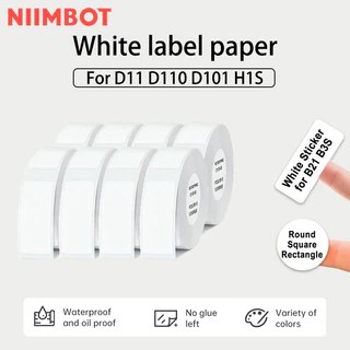 Niimbot D11/D110/D101 (Cor Branca) Etiqueta Térmica 12-15mm Nome Adesivo Papel De
