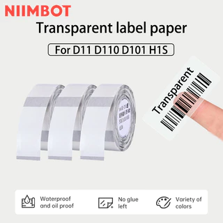 NIIMBOT D11/D110/D101 Papel Adesivo Transparente 12-15mm De Largura Classificação De Armazenamento Doméstico À Prova D