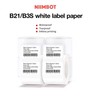 Niimbot B21/B1/B3S Etiqueta Térmica Papel Imprimível Branco 20-50mm De Largura De Roupas Preço De Mercadoria Alimentos A
