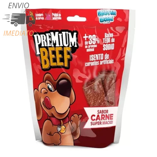 Bifinho Premium Beef Snack Petisco Adestramento 50g/Unidade, Kit com 5, Kit com 10 em Oferta na Shopee