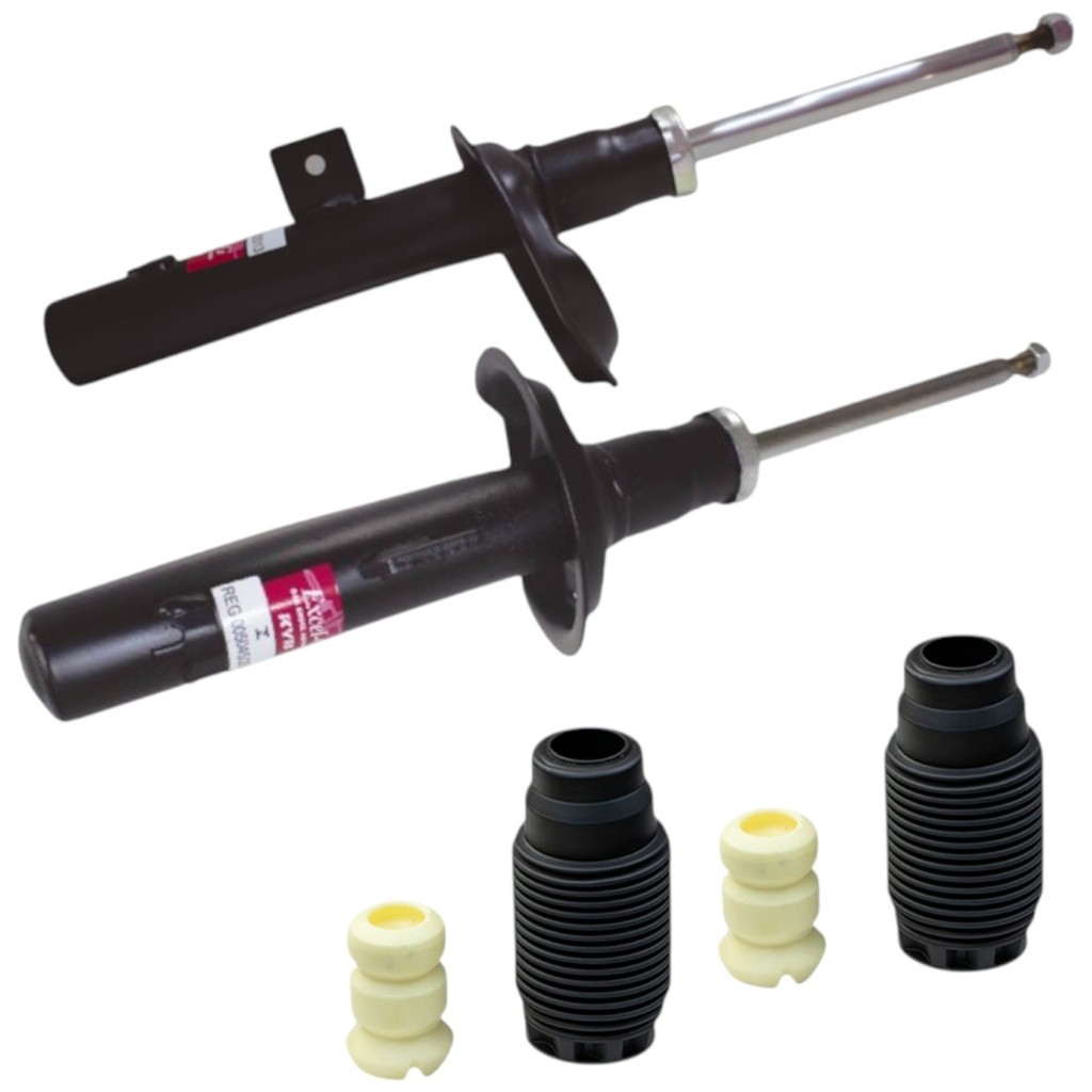 Par Amortecedor + Kit Suspensao Coifa Batente Dianteiro Kyb Para