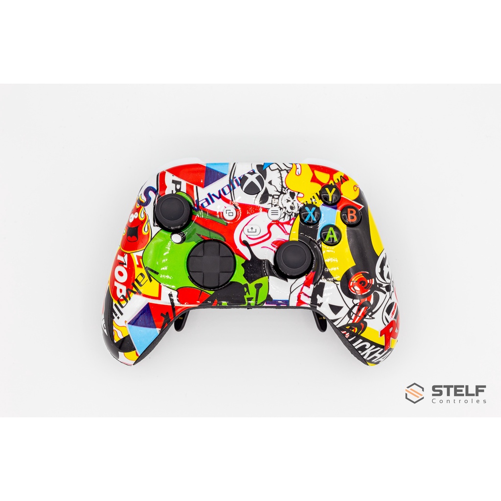 Stelf Controles - Controle Ps5 com Grip Rick and Morty Stelf