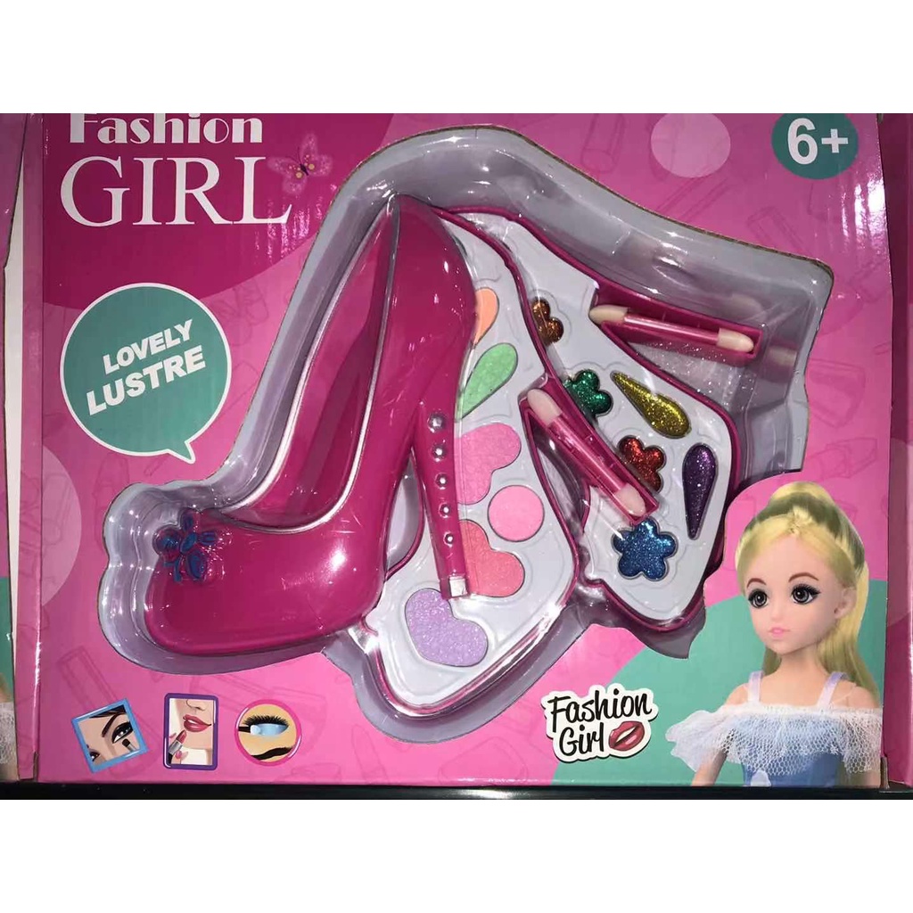 Estojo Maquiagem Infantil Sapato Fashion Girl Play Set C/17 Shopee Brasil