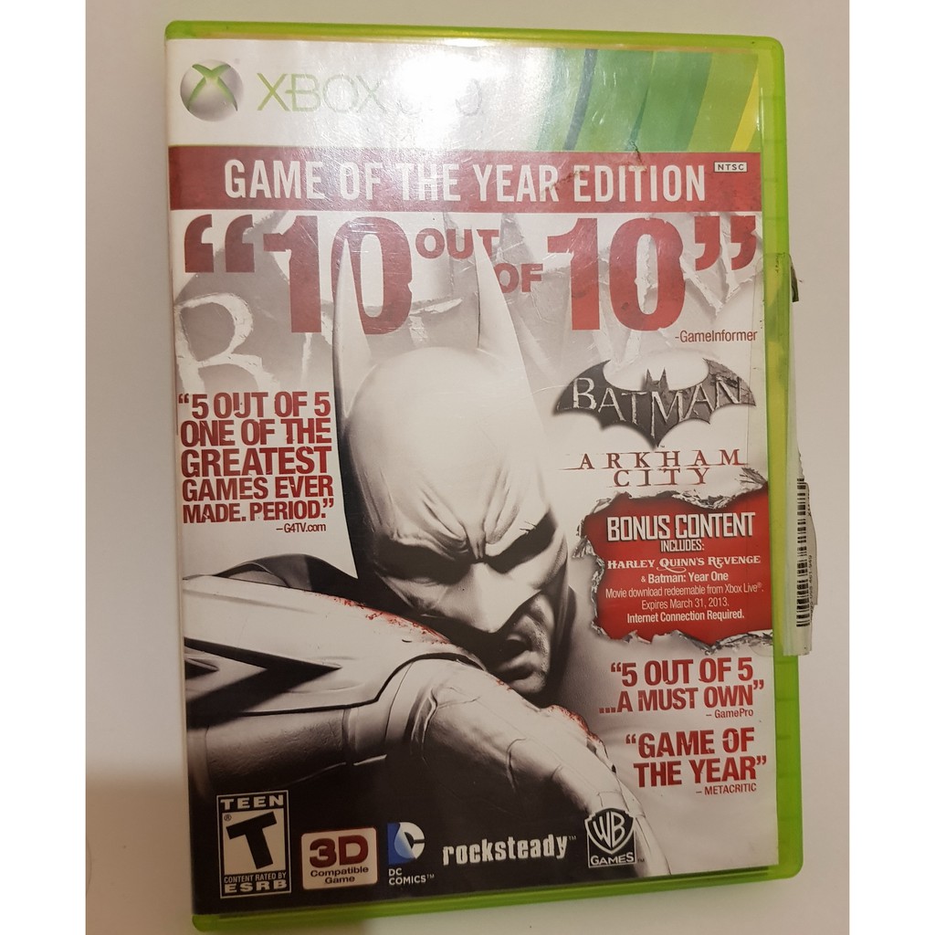 Batman arkham city game of the year sale edition xbox 360