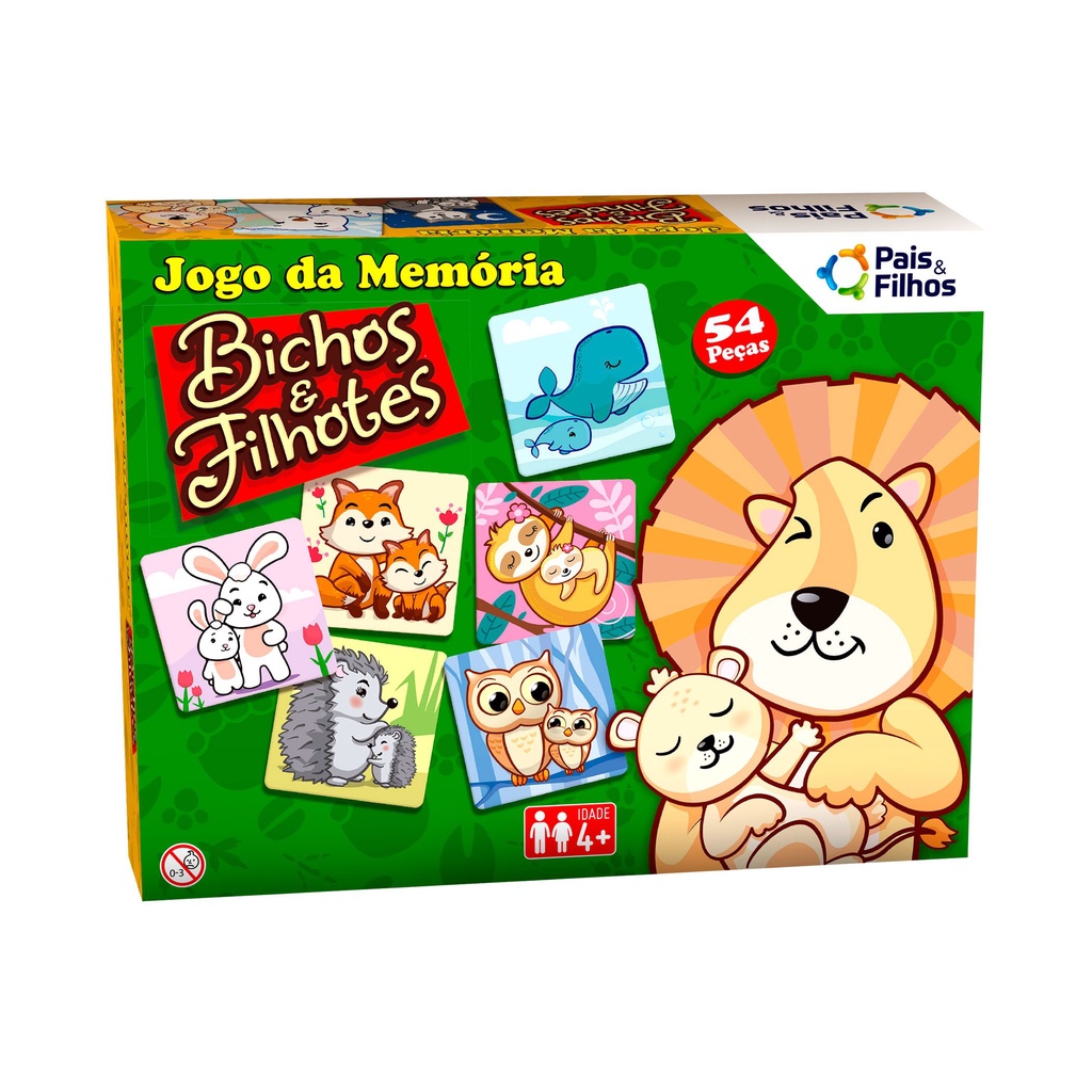 Jogo Educativo da Memória Infantil Animais Da Floresta 24 Pç - Bambinno -  Brinquedos Educativos e Materiais Pedagógicos